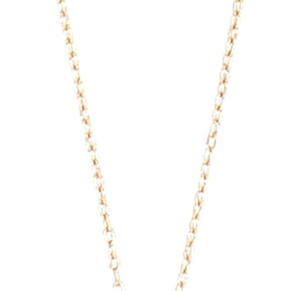 Minimalist Gold Initial Pendant Necklace with Cable Chain - Subtle Elegance - Picture 1 of 2